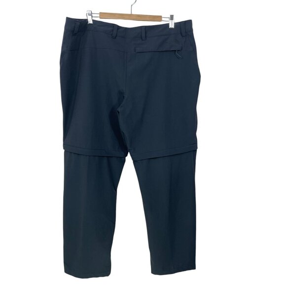 The North Face Convertible Pants Men's 40x32 Nylon Hiking Black Outdoor - Picture 2 of 5